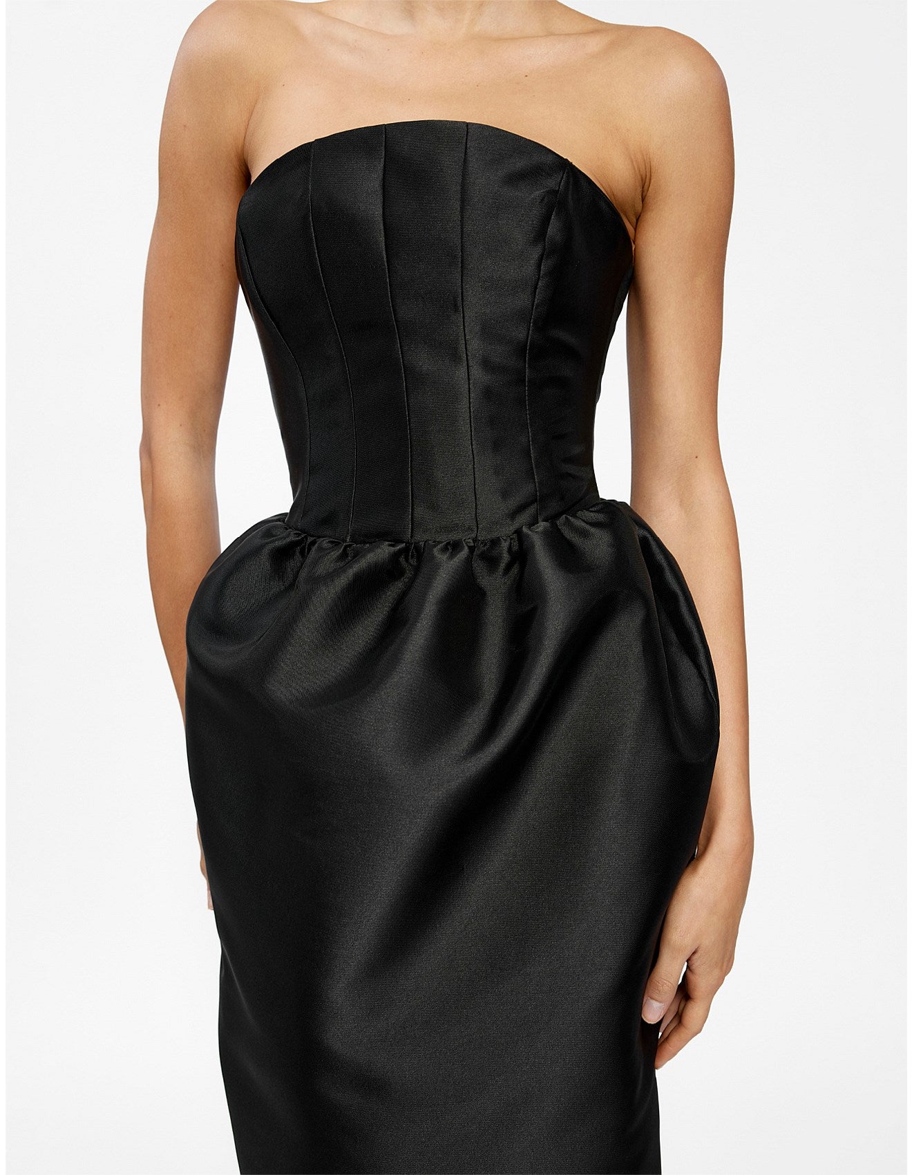 Effie Kats: Lilia Curved Strapless Maxi Dress