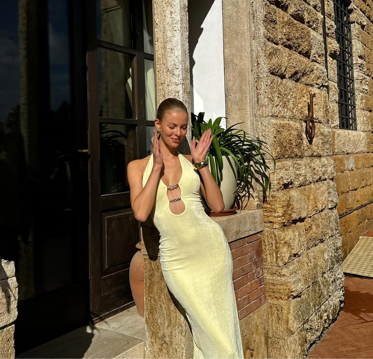 Misha: Yesenia Slinky Maxi Dress