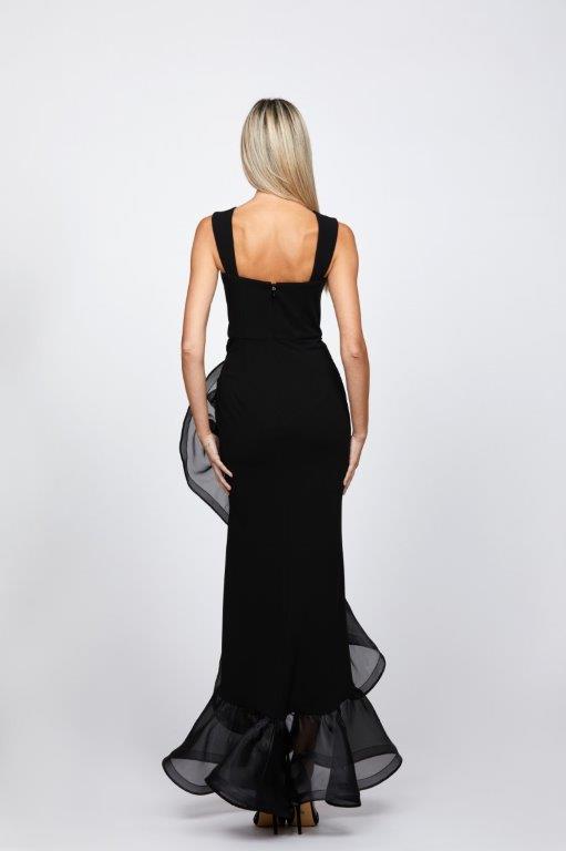 Bariano: Alex Ruffle Fishtail Maxi