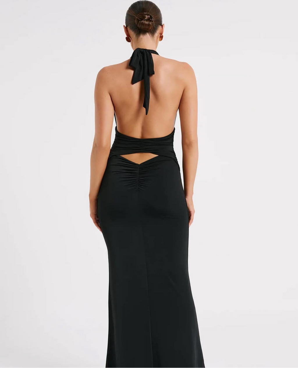 Meshki: Jovanna Slinky Halter Maxi Dress