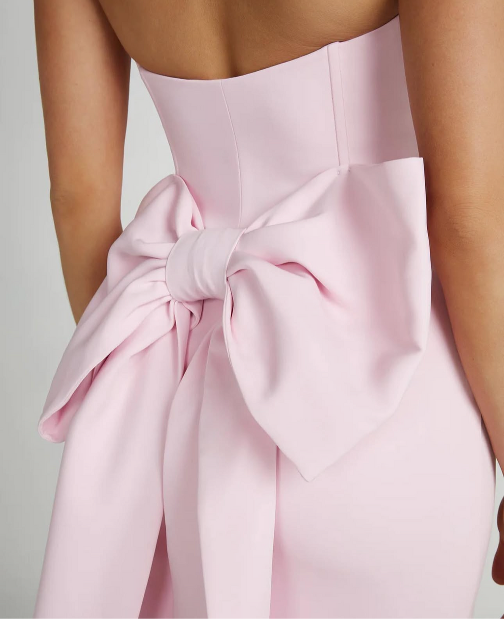 Meshki: Meredith Strapless Bow Mini Dress