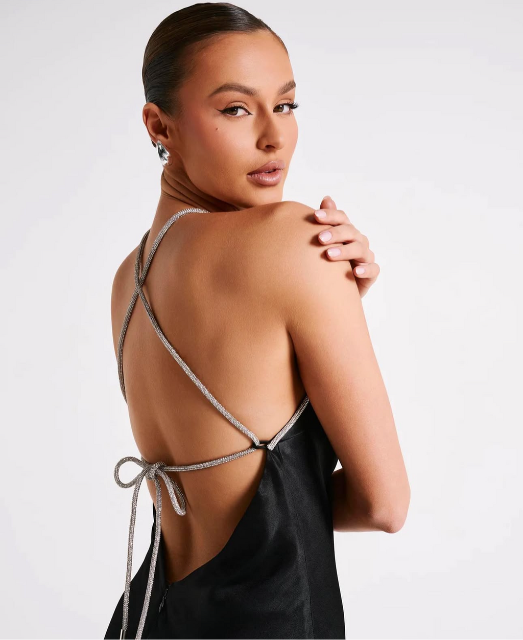 Meshki: Louise Diamante Rope Maxi Dress