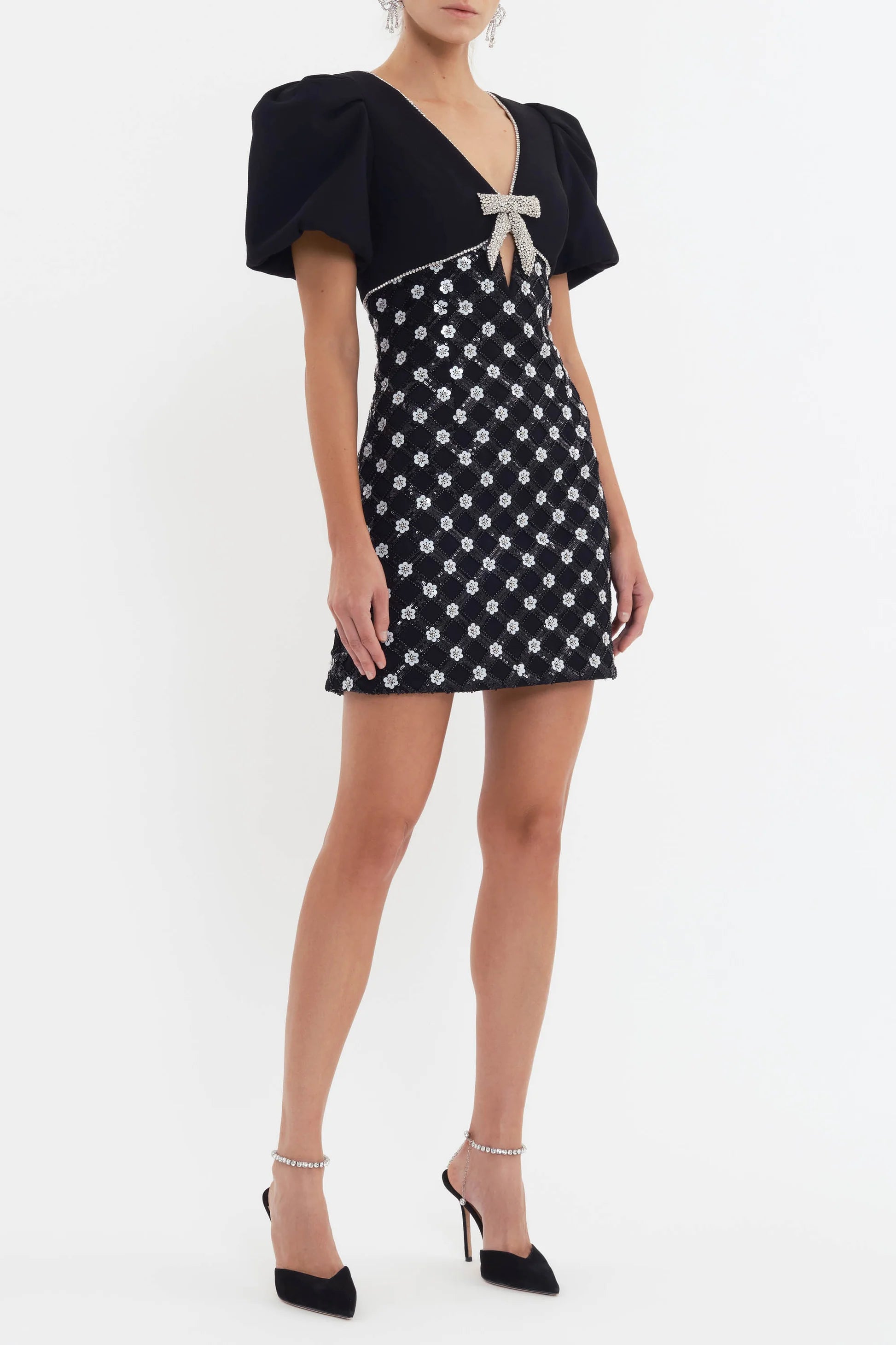 Rebecca Vallance: Alivia Short Sleeve Mini Dress