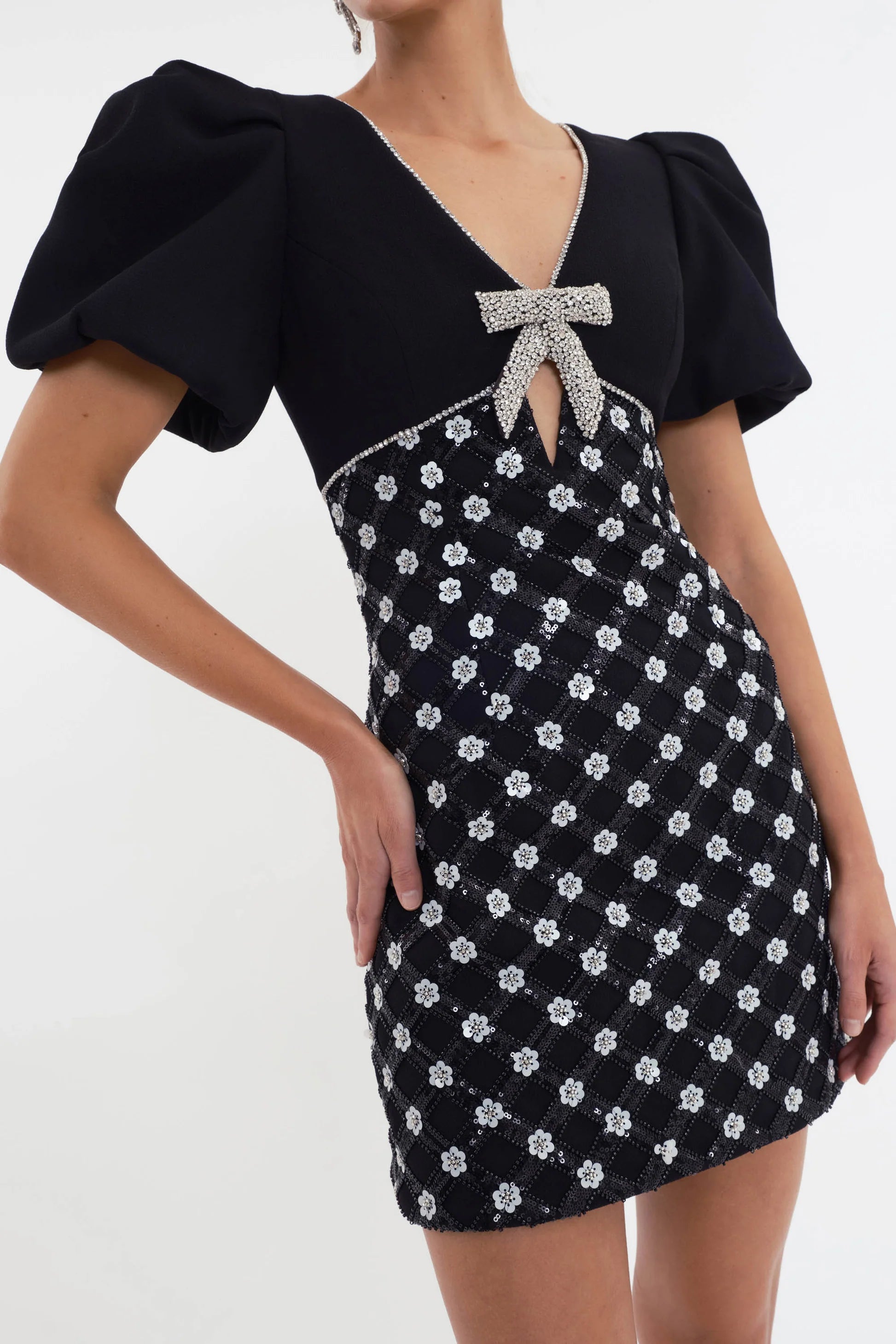 Rebecca Vallance: Alivia Short Sleeve Mini Dress