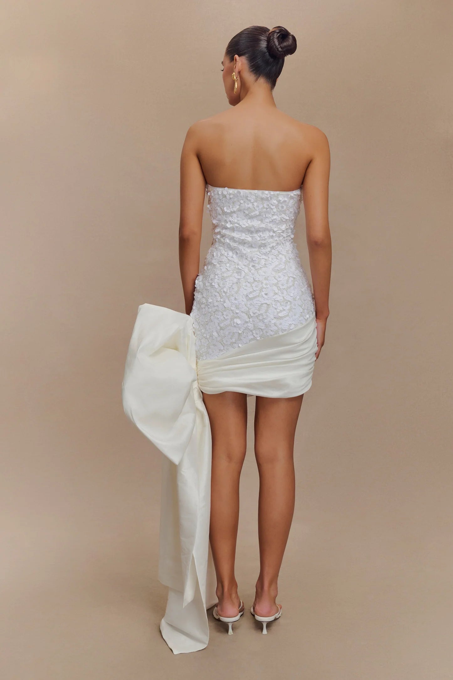 Meshki: Franka Strapless Bow Mini Dress