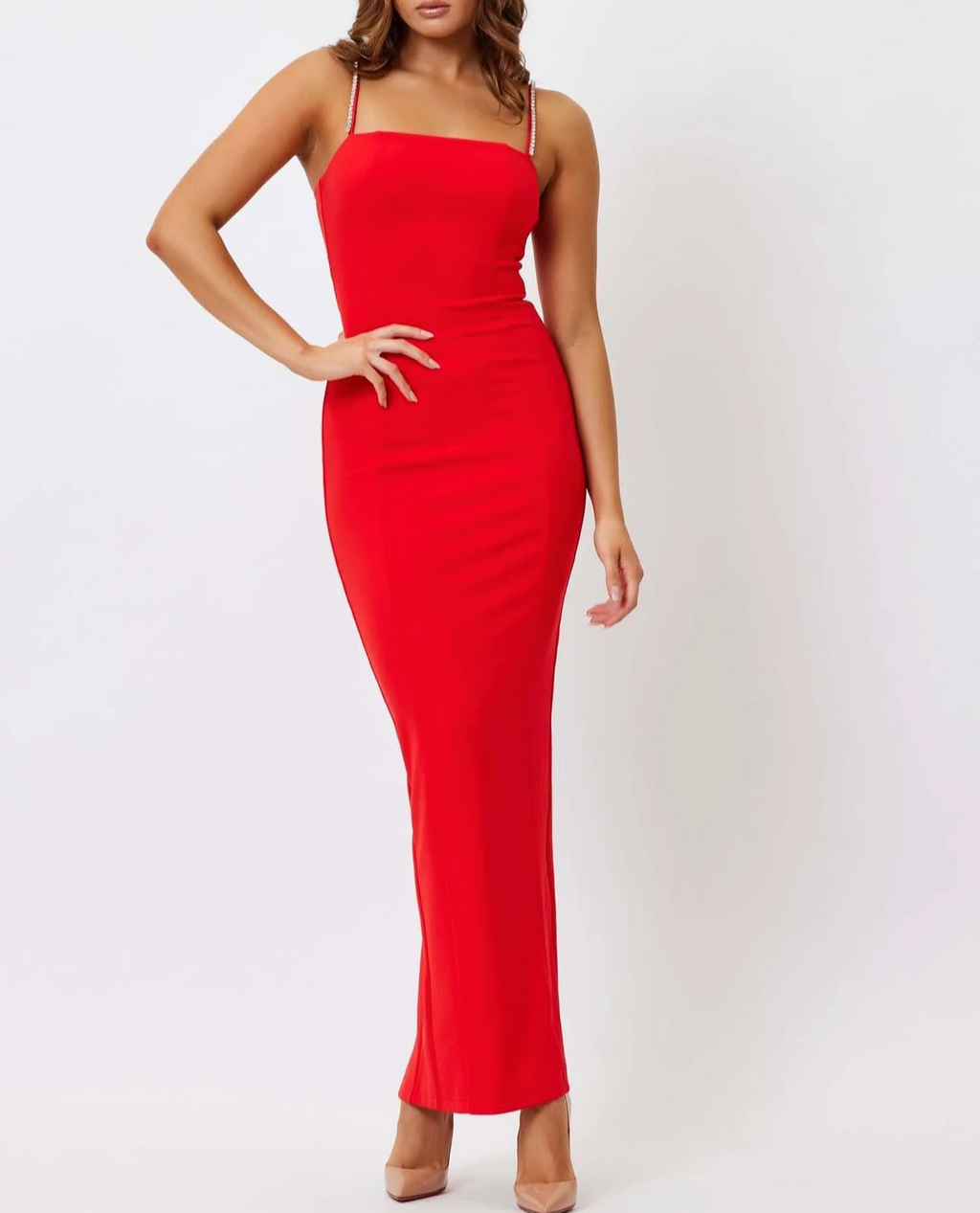 Bianca and Bridgett: Lily Square Neck Maxi Dress