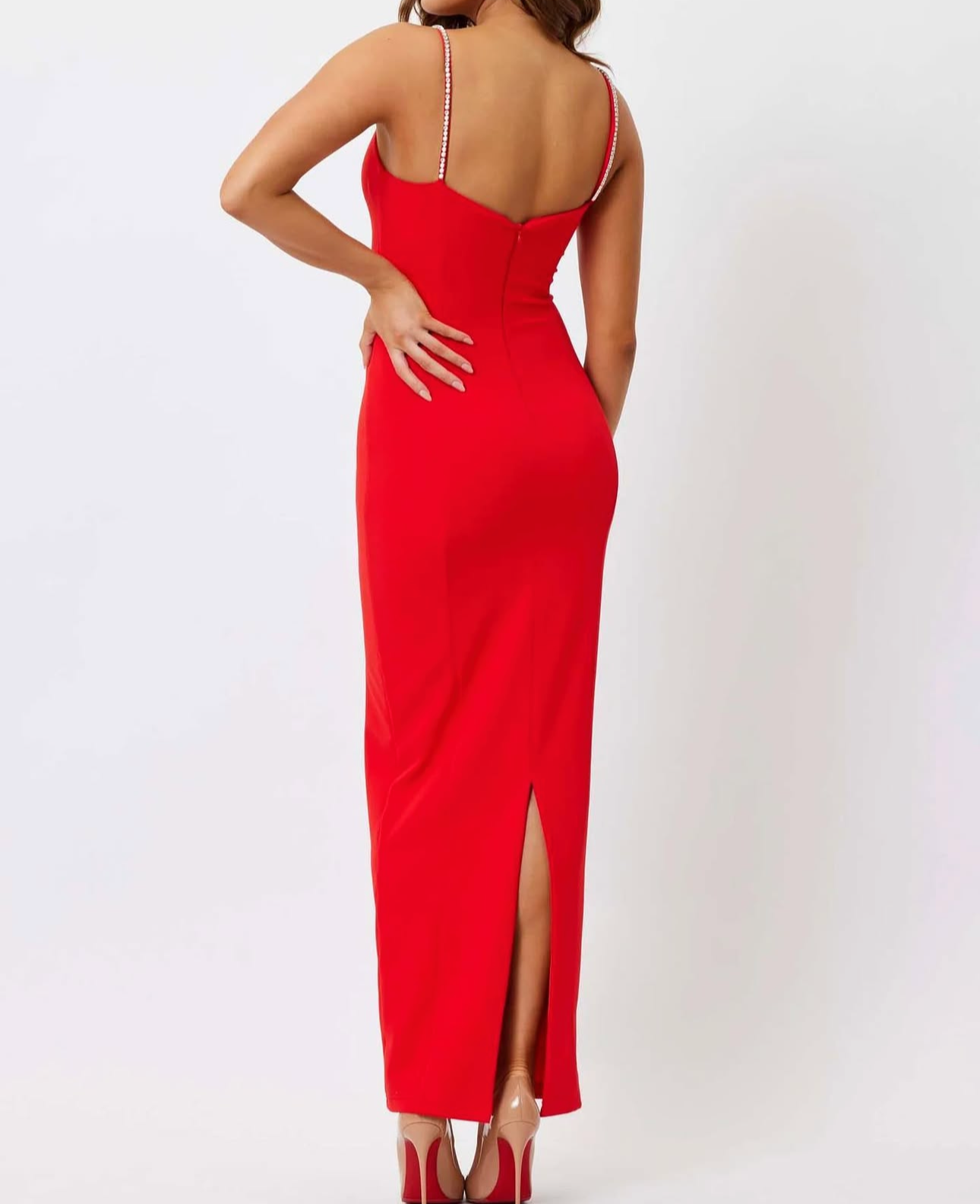 Bianca and Bridgett: Lily Square Neck Maxi Dress