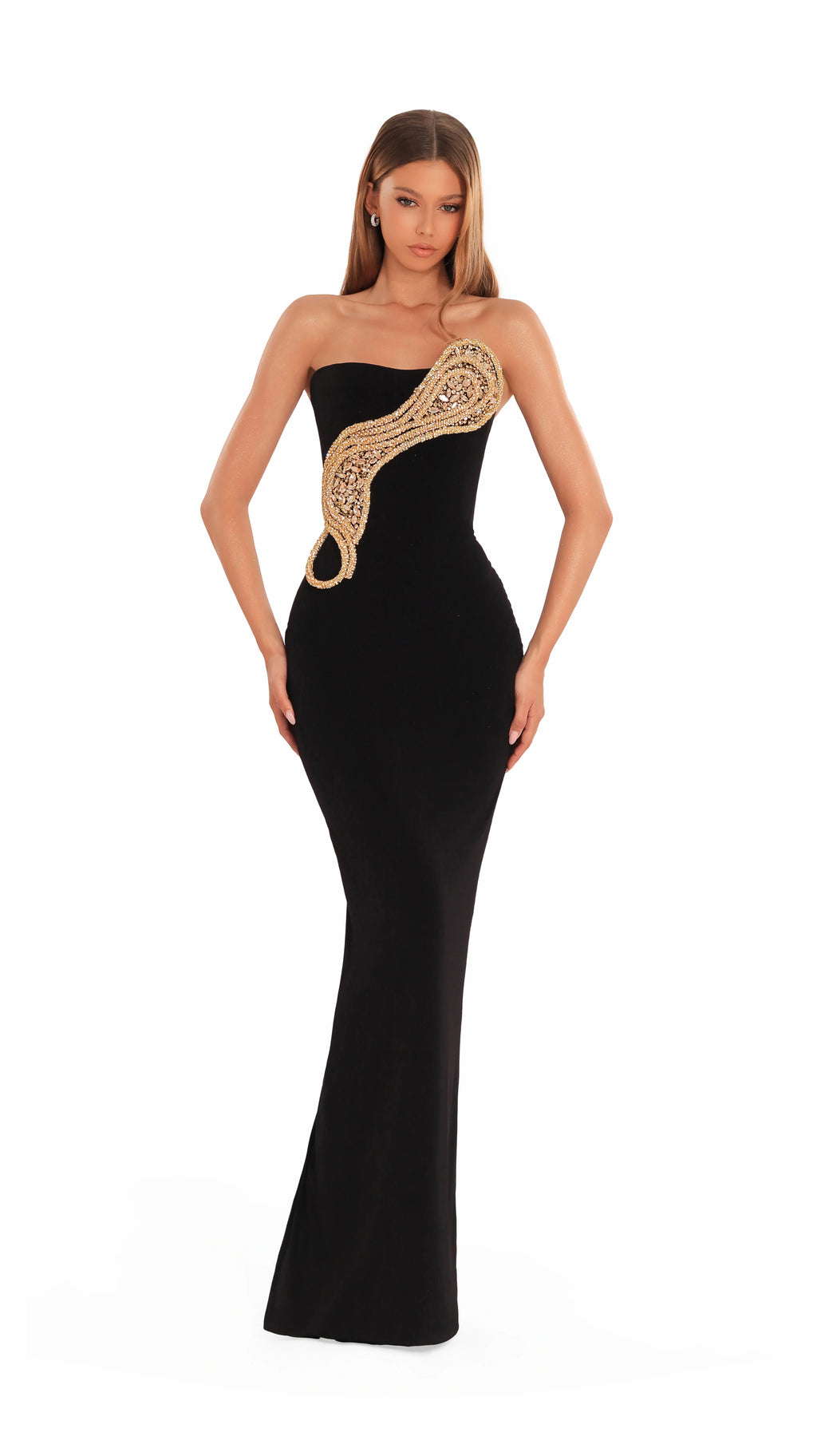 Albina Dyla: Midnight Loop Maxi Dress