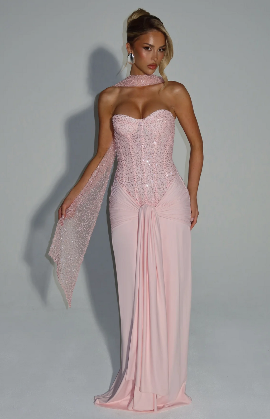 Babyboo: Carina Maxi Dress (Blush)